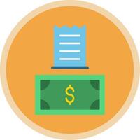 Payment Flat Multi Circle Icon vector