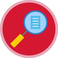 Audit Flat Multi Circle Icon vector