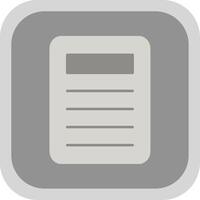 File Flat Round Corner Icon vector