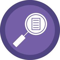 Audit Glyph Multi Circle Icon vector