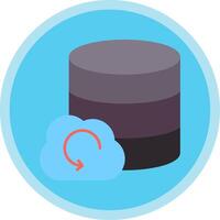 Backup Flat Multi Circle Icon vector