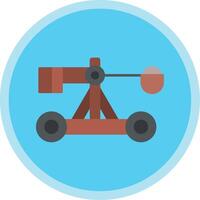 Catapult Flat Multi Circle Icon vector