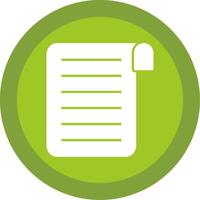 Document Glyph Multi Circle Icon vector