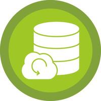 Backup Glyph Multi Circle Icon vector