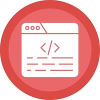 Coding Glyph Multi Circle Icon vector