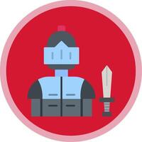 Knight Flat Multi Circle Icon vector