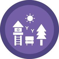 Playground Glyph Multi Circle Icon vector