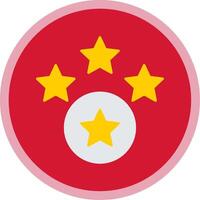 Rating Flat Multi Circle Icon vector
