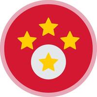 Rating Flat Multi Circle Icon vector