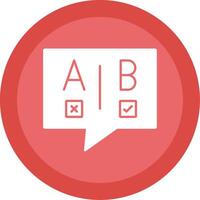 Ab Testing Glyph Multi Circle Icon vector