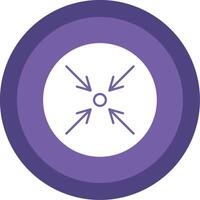 Minimize Glyph Multi Circle Icon vector
