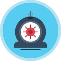Flat Tire Flat Multi Circle Icon vector