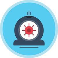 Flat Tire Flat Multi Circle Icon vector