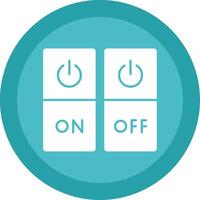 Switch Glyph Multi Circle Icon vector
