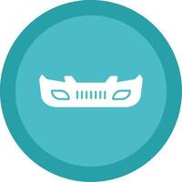 Bumper Glyph Multi Circle Icon vector