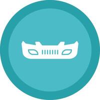 Bumper Glyph Multi Circle Icon vector