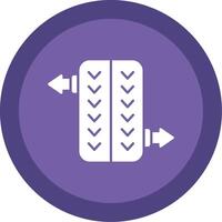 Wheel Alignment Glyph Multi Circle Icon vector