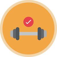 Weight Flat Multi Circle Icon vector