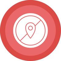 Avoid Glyph Multi Circle Icon vector