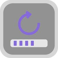 Loader Flat Round Corner Icon vector