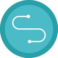 Curve Glyph Multi Circle Icon vector