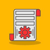 Project Filled Shadow Icon vector