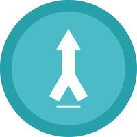 Merging Glyph Multi Circle Icon vector