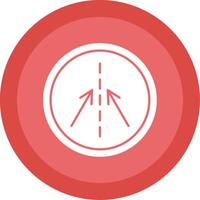 Keep In Line Glyph Multi Circle Icon vector