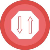 Two Way Glyph Multi Circle Icon vector