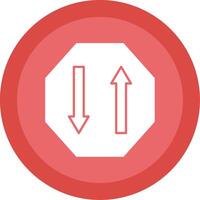 Two Way Glyph Multi Circle Icon vector