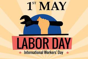 International WORKER Day Poster vector