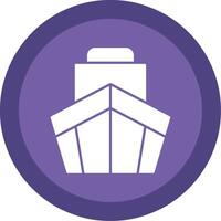 Cargo Glyph Multi Circle Icon vector