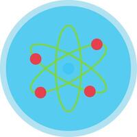 Nuclear Flat Multi Circle Icon vector