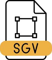 Svg Skined Filled Icon vector