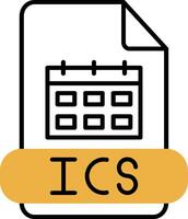 Ics Skined Filled Icon vector