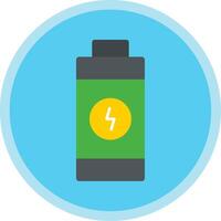 Battery Flat Multi Circle Icon vector