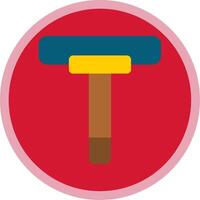 Squeegee Flat Multi Circle Icon vector