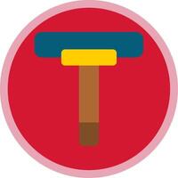 Squeegee Flat Multi Circle Icon vector