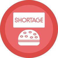 Shortage Glyph Multi Circle Icon vector