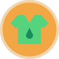 T Shirt Flat Multi Circle Icon vector