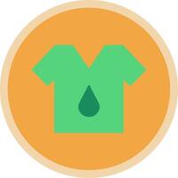 T Shirt Flat Multi Circle Icon vector