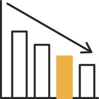 Loss Skined Filled Icon vector