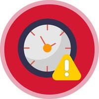 Timeline Flat Multi Circle Icon vector