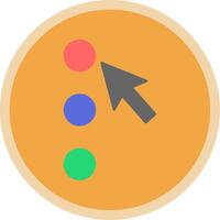 Option Flat Multi Circle Icon vector