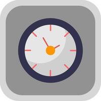 Time Flat Round Corner Icon vector