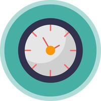 Time Flat Multi Circle Icon vector