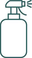 Cleaning Spray Line Gradient Round Corner Icon vector