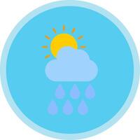 Forecast Flat Multi Circle Icon vector