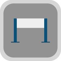 Gameplay Flat Round Corner Icon vector