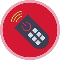 Remote Control Flat Multi Circle Icon vector